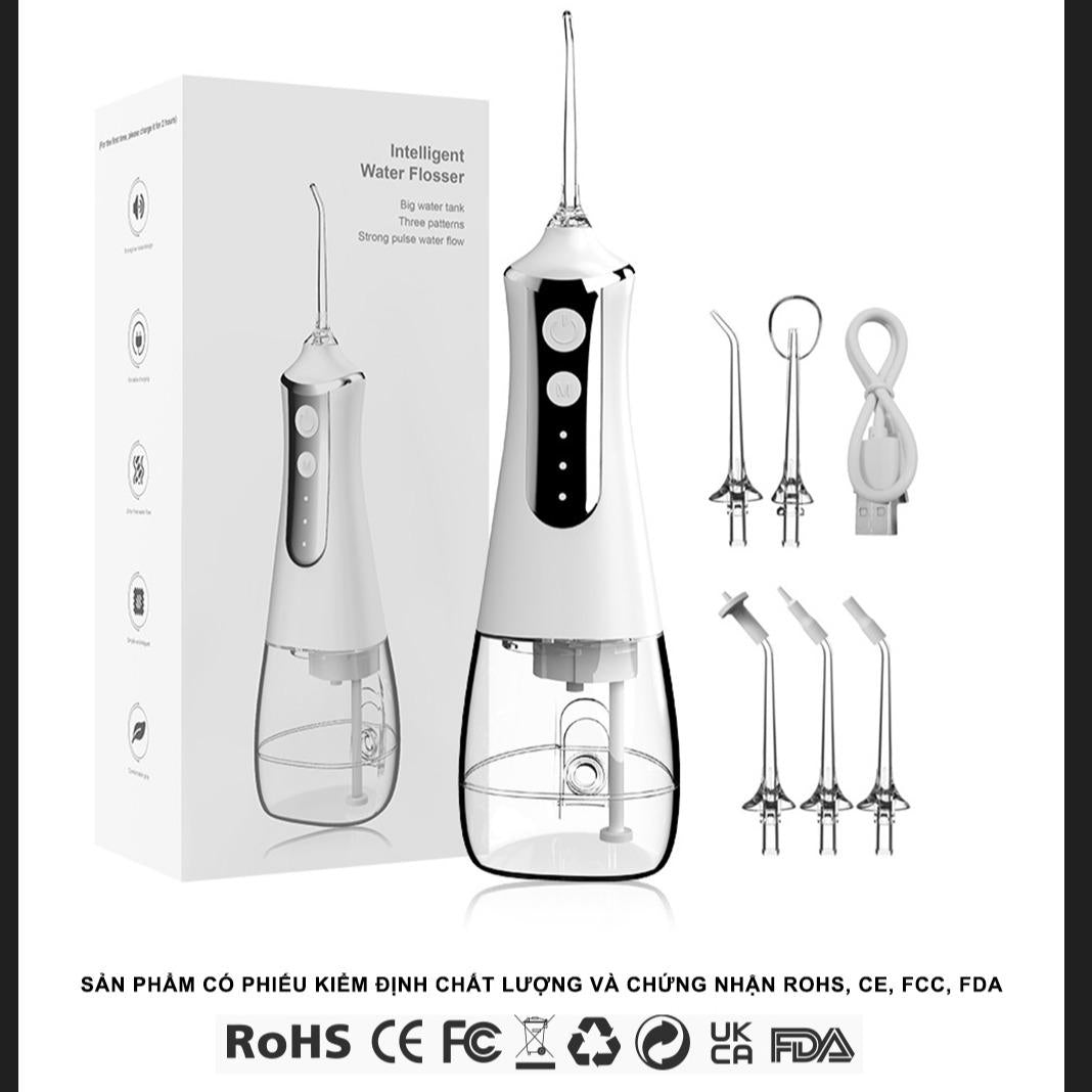 Máy Tăm Nước Cầm Tay L10 - Chống Nước IPX6 - Làm Sạch Sâu Chân Răng