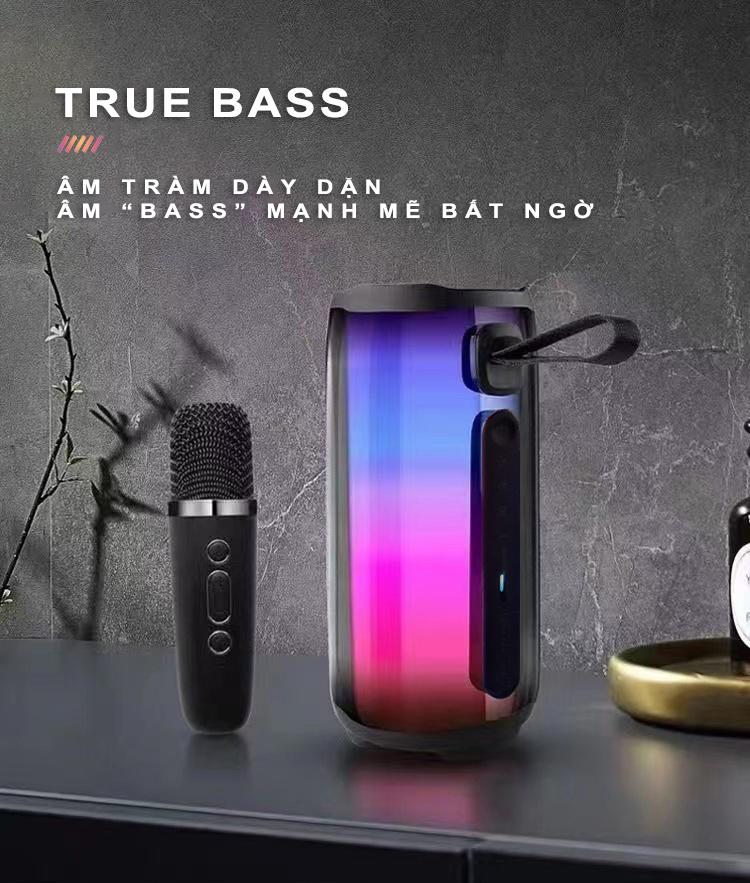 Loa Bluetooth PLUSE 5 - Led RGB 360, TWS, Karaoke, True Bass - Loa Toàn Dải, Chất Âm Dày Dặn, Đầy Đặn Củ Loa Nghe Nhạc