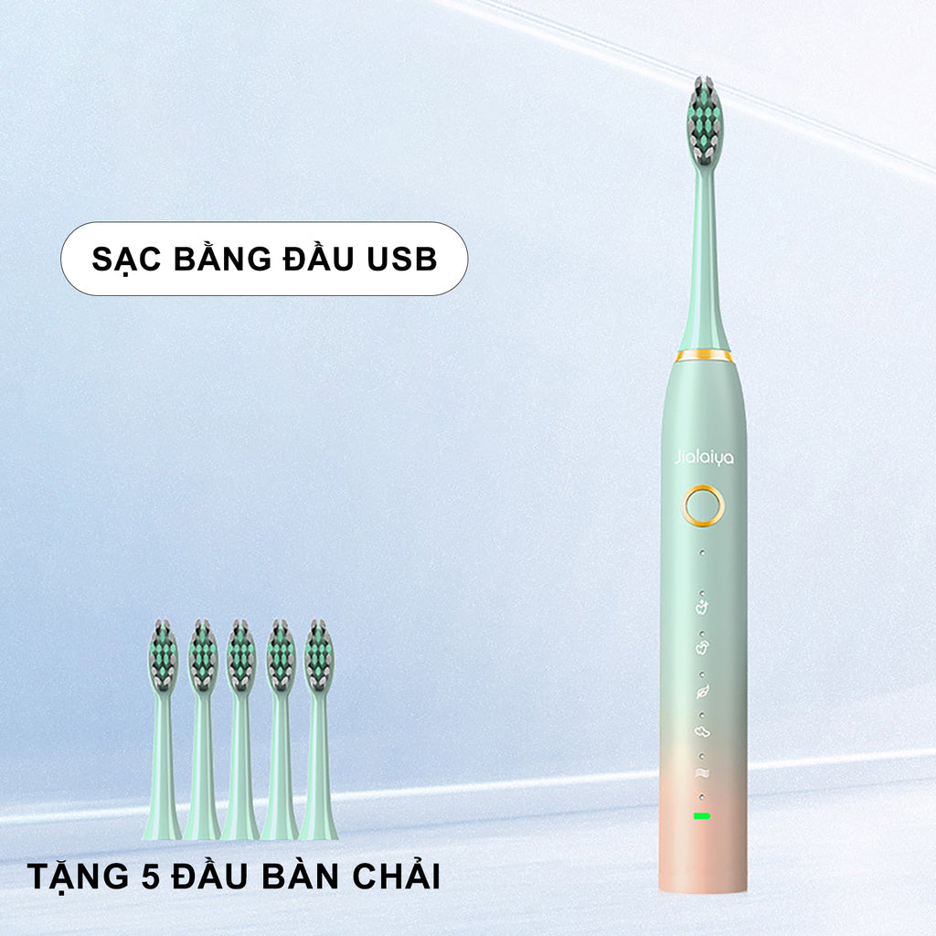 Bàn Chải Răng Điện | A6, Điều Khiển Thông Minh |  5 Chế Độ, Làm Sạch Siêu Âm,  Pin 30 Ngày