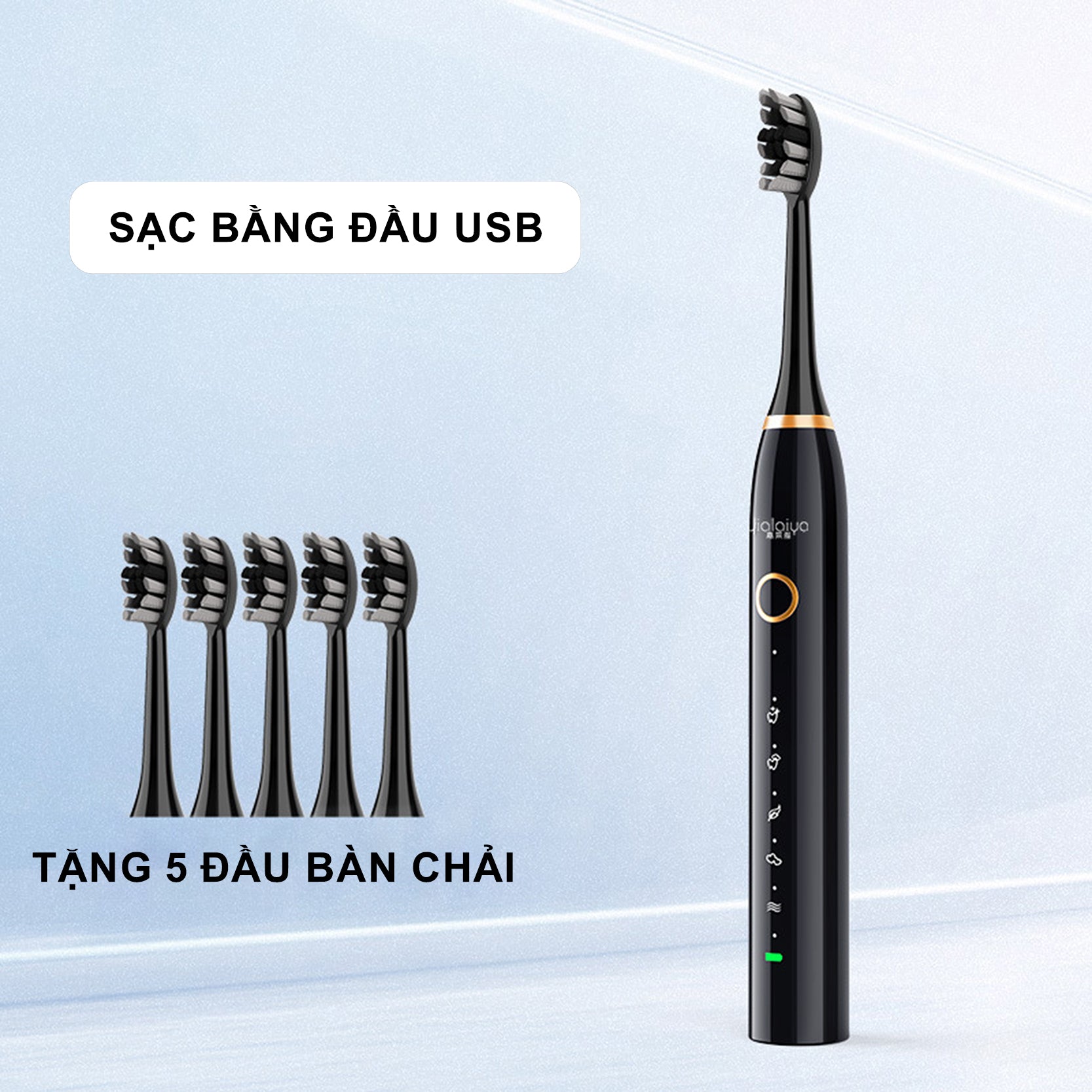 Bàn Chải Răng Điện | A6, Điều Khiển Thông Minh |  5 Chế Độ, Làm Sạch Siêu Âm,  Pin 30 Ngày