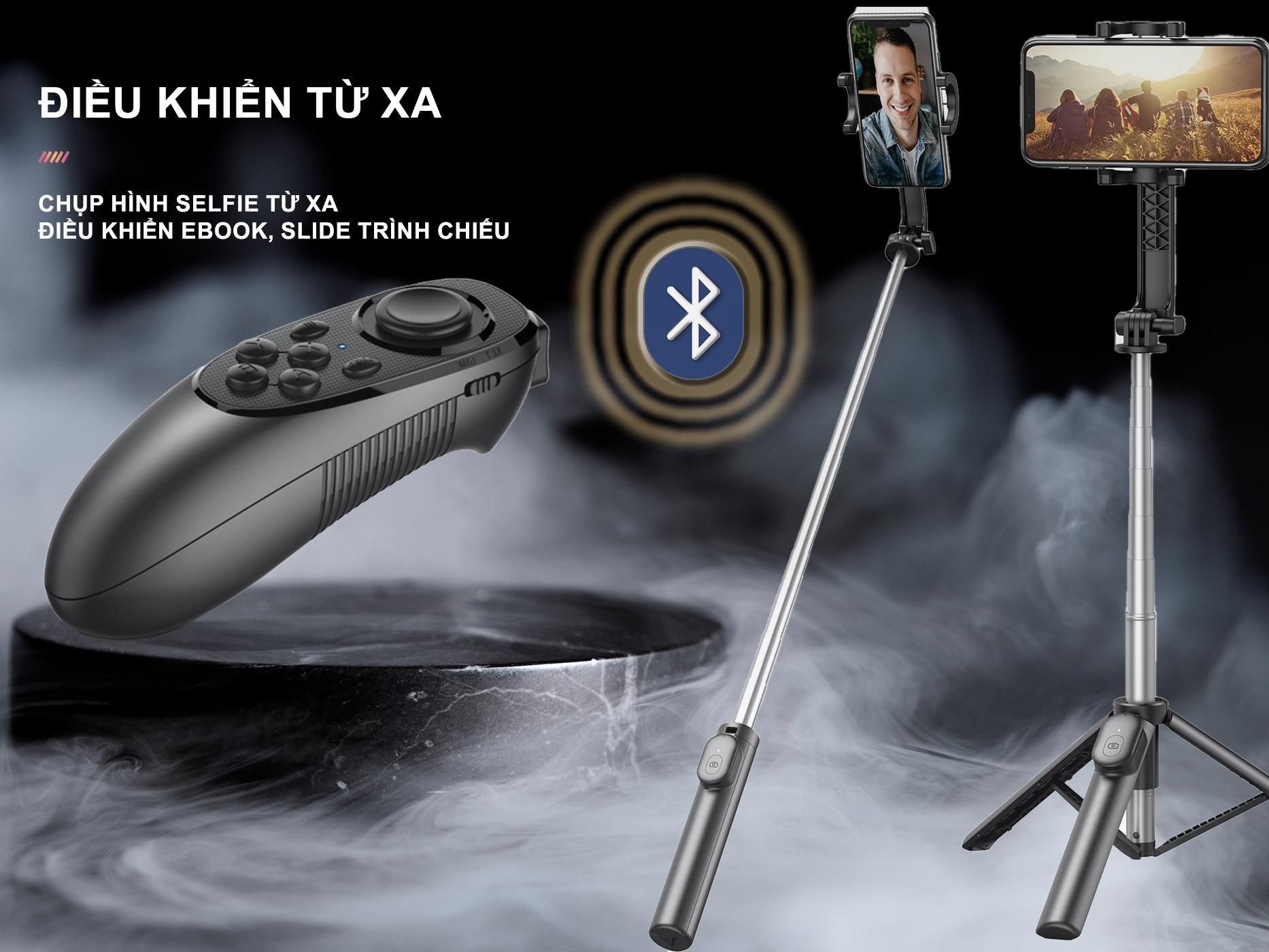 Tay Cầm Game  VR 052 - Bluetooth, Wireless - Hỗ Trợ Chơi Game VR 3D, Selfie, Xem Phim, Xem Ebook