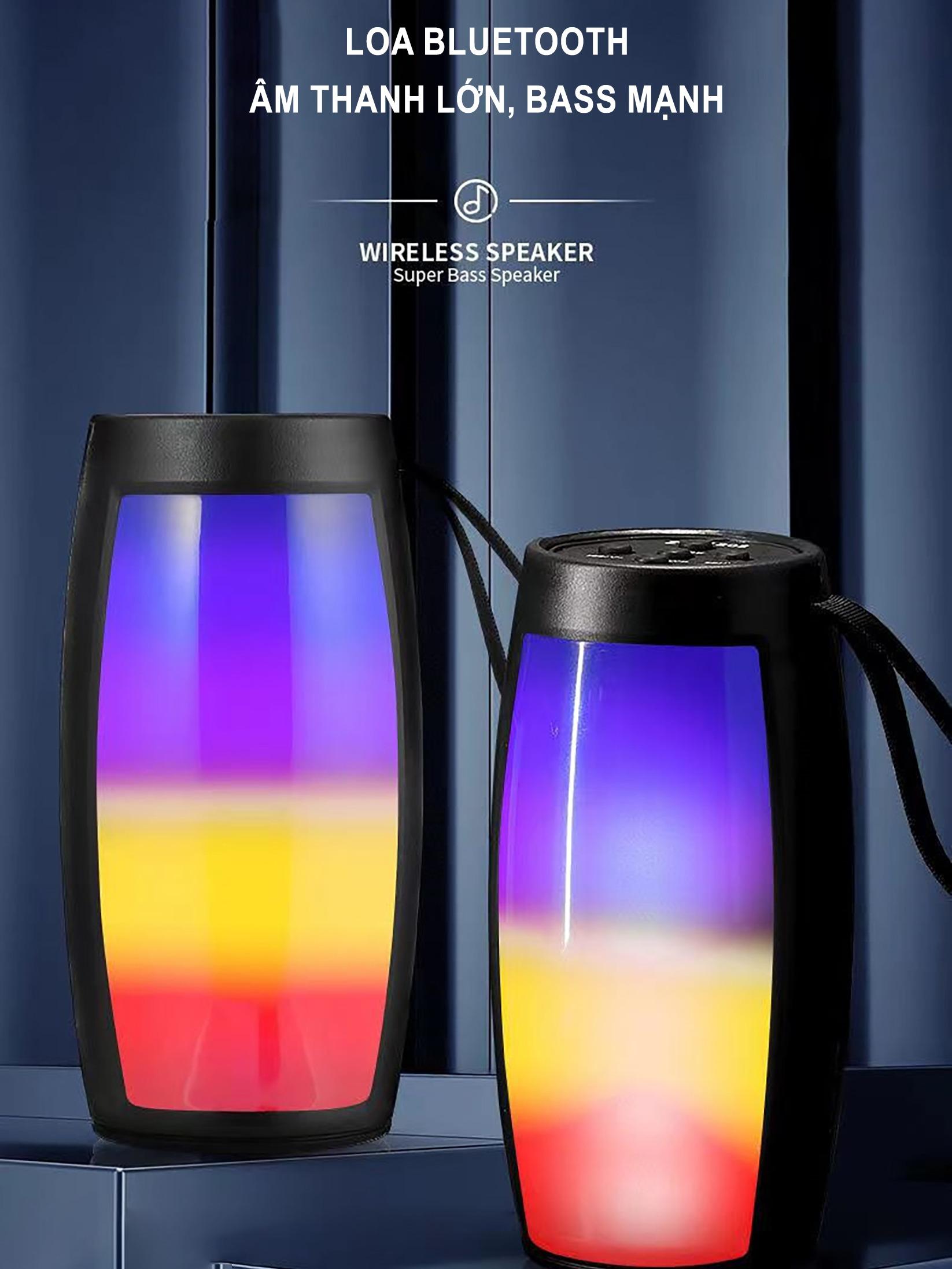 Loa Bluetooth S1202 | Led RGB, Âm Thanh To, Bass Mạnh | Giòng Loa Giá Rẻ, Thê Hệ 2022 Củ Loa Nghe Nhạc