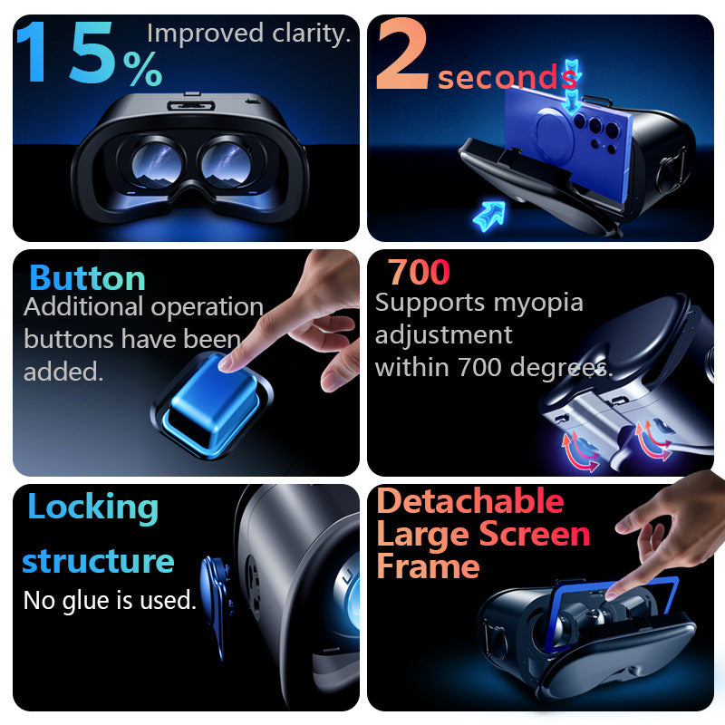 Kính Thực Tế Ảo | VRG PRO Q8 | Thấu Kính Blueray | Phim VR 360, Game VR 360 | Xem Phim, Chơi Game 3D Chơi Điện Tử
