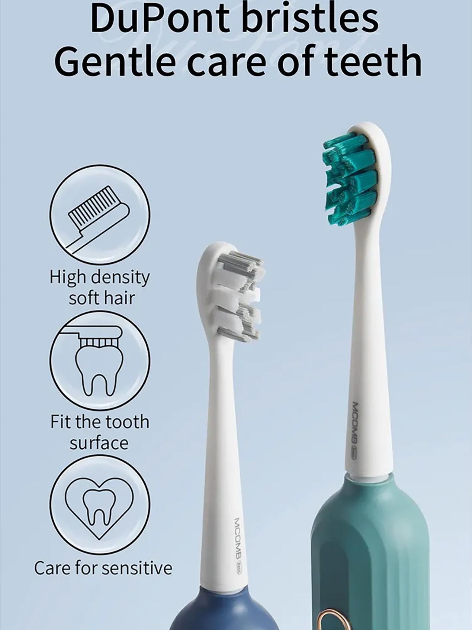 Bàn Chải Răng Điện M2+ | Pin 180 Ngày, Đầu Bàn Chải Dupont, Điều Khiển Thông Minh |  4 Chế Độ, Làm Sạch Siêu Âm, Bàn Chải Điện