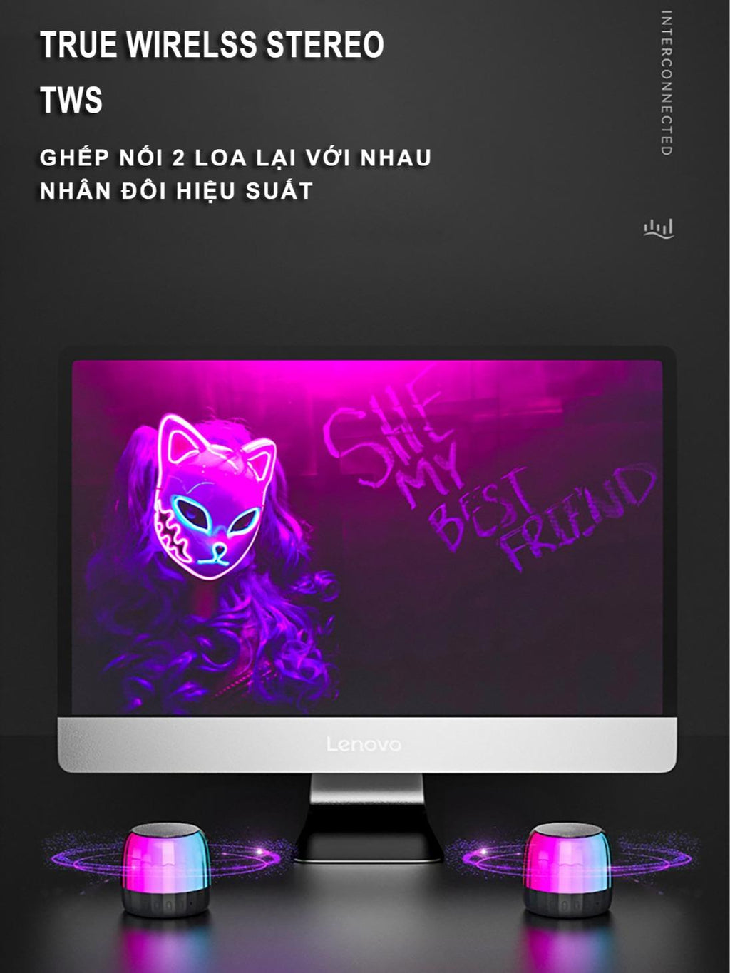 Loa Bluetooth | K3 Plus | TWS, LED RGB, True Bass - Âm Thanh To, Ánh Sáng Mạnh