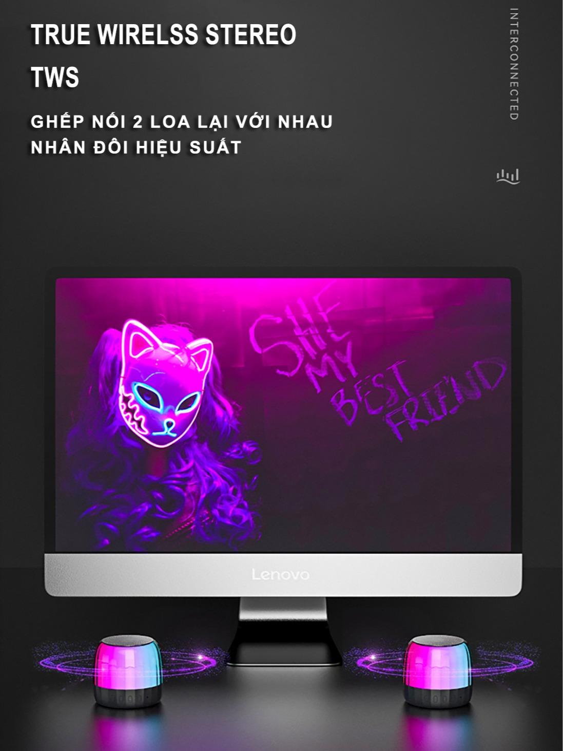 Loa Bluetooth | K3 Plus | TWS, LED RGB, True Bass - Âm Thanh To, Ánh Sáng Mạnh
