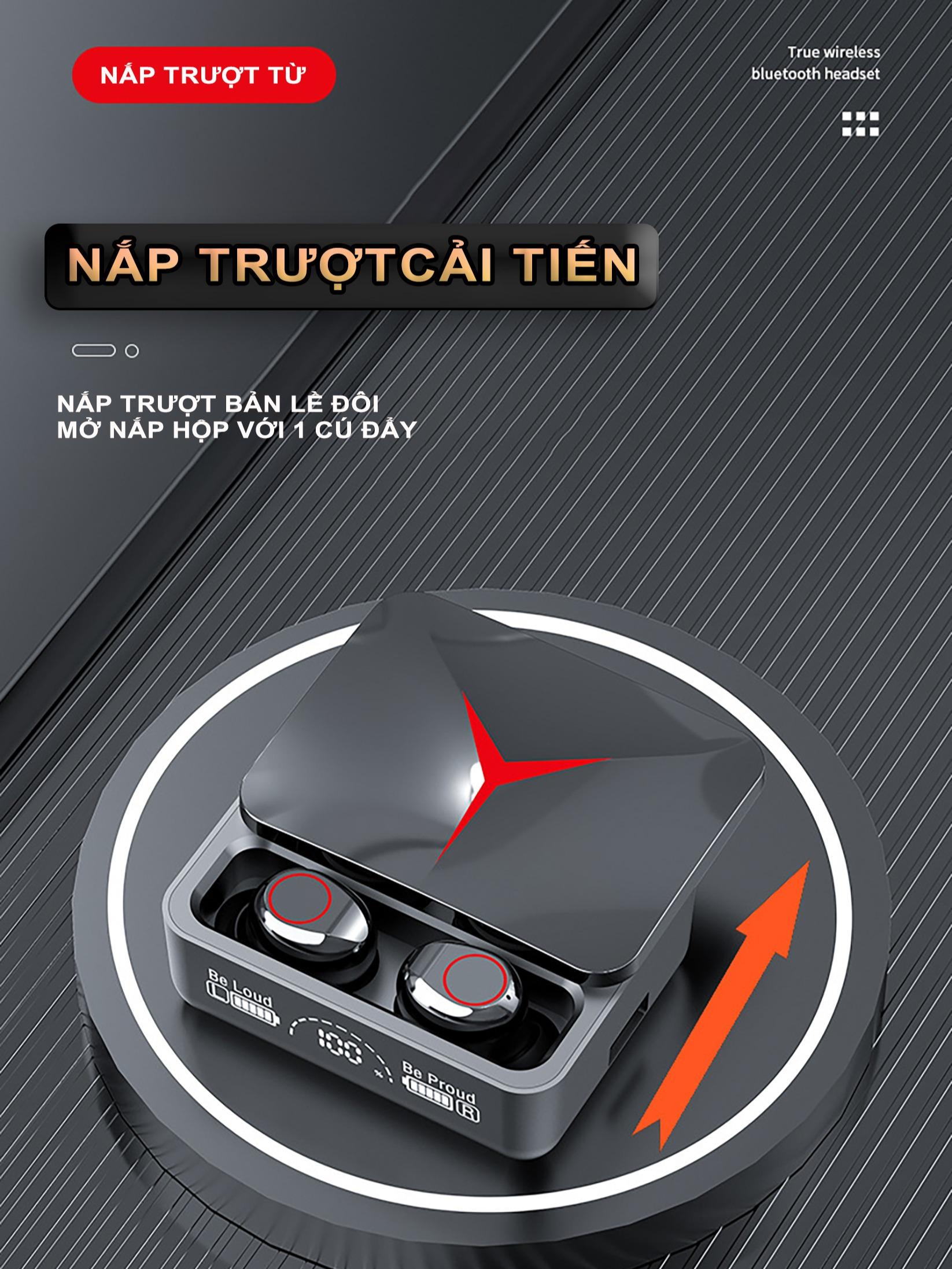 Tai Nghe Bluetooth | M90 PRO V5.3 | ENS, TWS, Bluetooth 5.3 - Âm Thanh Vòm 9D, Chống Ồn Môi Trường, Thu Âm Định Hướng
