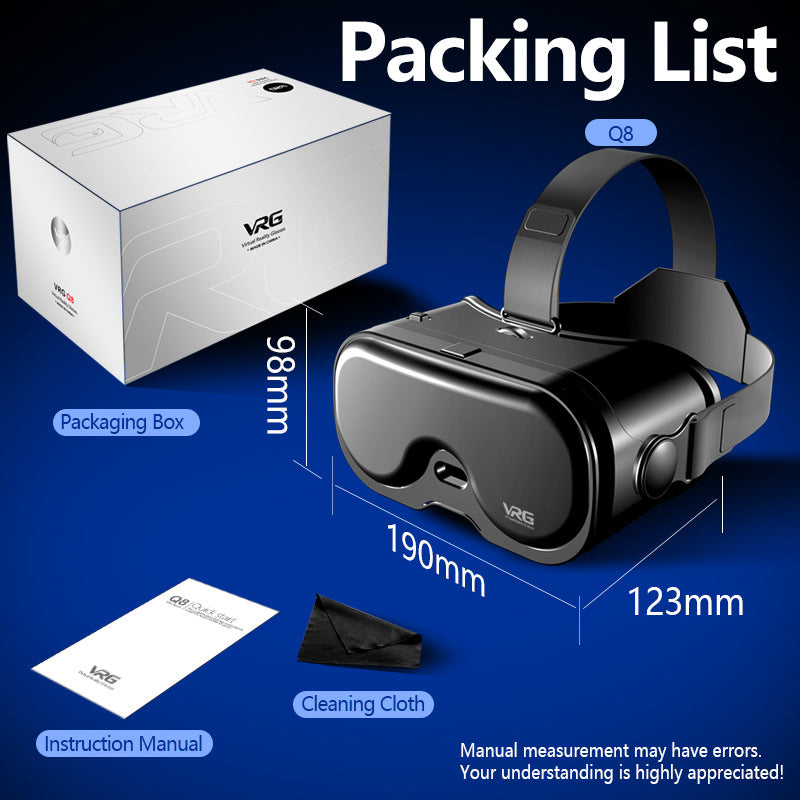 Kính Thực Tế Ảo | VRG PRO Q8 | Thấu Kính Blueray | Phim VR 360, Game VR 360 | Xem Phim, Chơi Game 3D Chơi Điện Tử