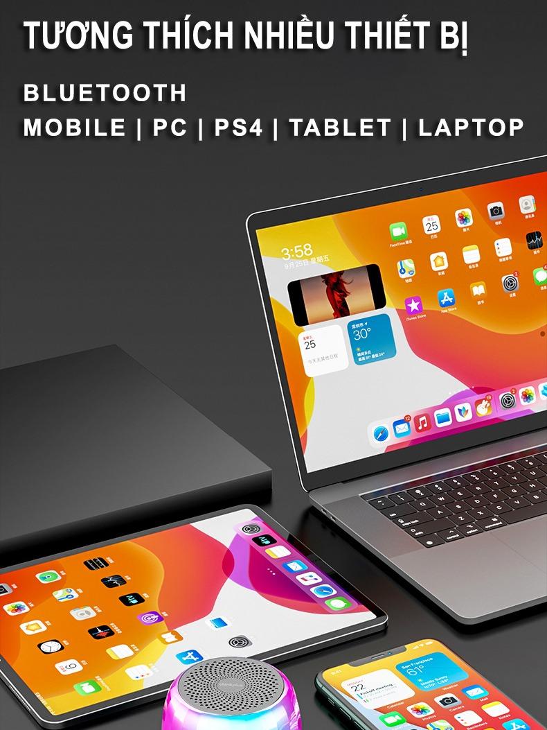 Loa Bluetooth | K3 Plus | TWS, LED RGB, True Bass - Âm Thanh To, Ánh Sáng Mạnh