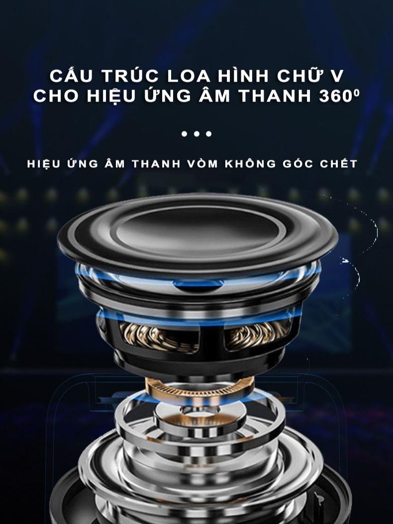 Loa Bluetooth S300 - Led RGB, TWS, Stereo 2.1, Âm Thanh Vòm - Kết Nối Nhiều Thiết Bị Củ Loa Nghe Nhạc