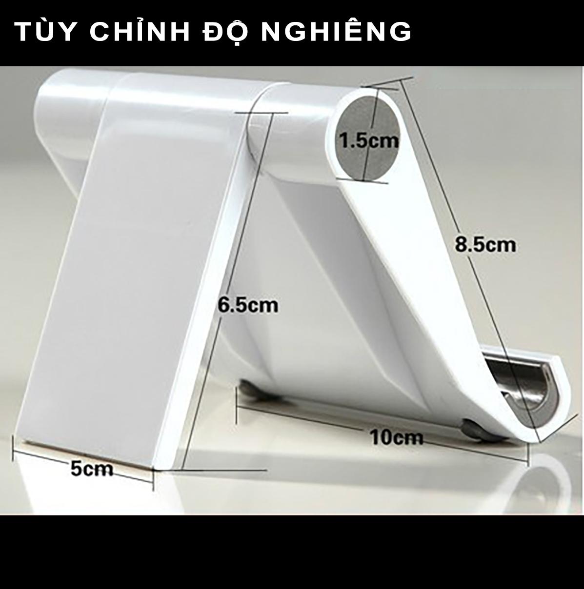 Giá Đỡ Điện Thoại Di Động, Máy Tính Bảng VT10 | Điều Chỉnh Độ Nghiêng, Thiết Kế Gấp Gọn Thông Minh | Nhựa ABS Phone Phụ Kiện