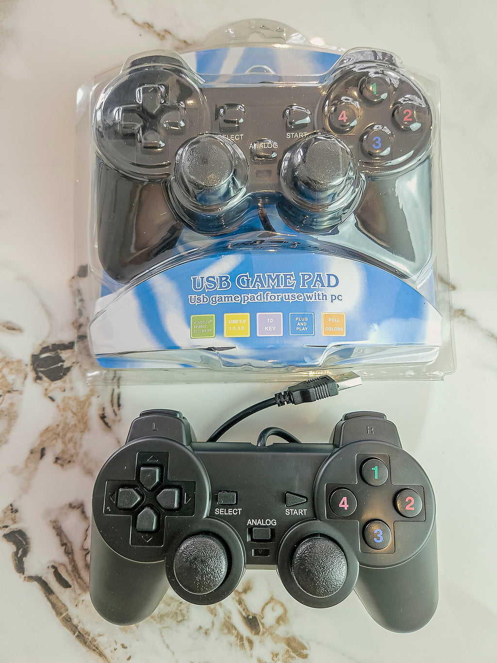 Tay Cầm Chơi Game PC, Laptop, Android Box - Có Rung, FIFA, GTA - Không Cần Cài Đặt. Phụ Kiện Chơi Điện Tử
