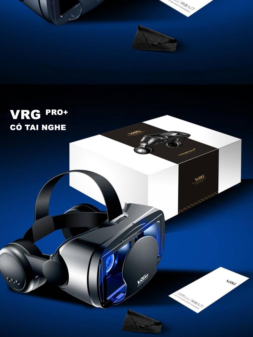 Kính Thực Tế Ảo - VRG PRO - Chuyên Xem Film 3D, VR, Chơi Game VR Chơi Điện Tử