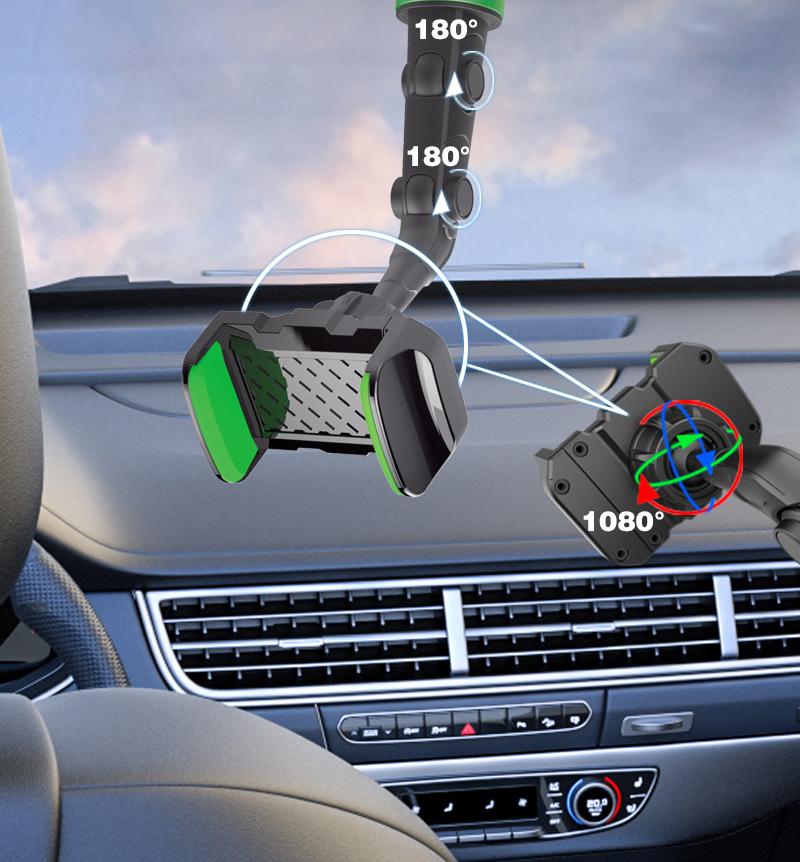 Kẹp Điện Thoại Cho Oto, Xe Hơi - Xoay Đa Hướng, Chống Shock