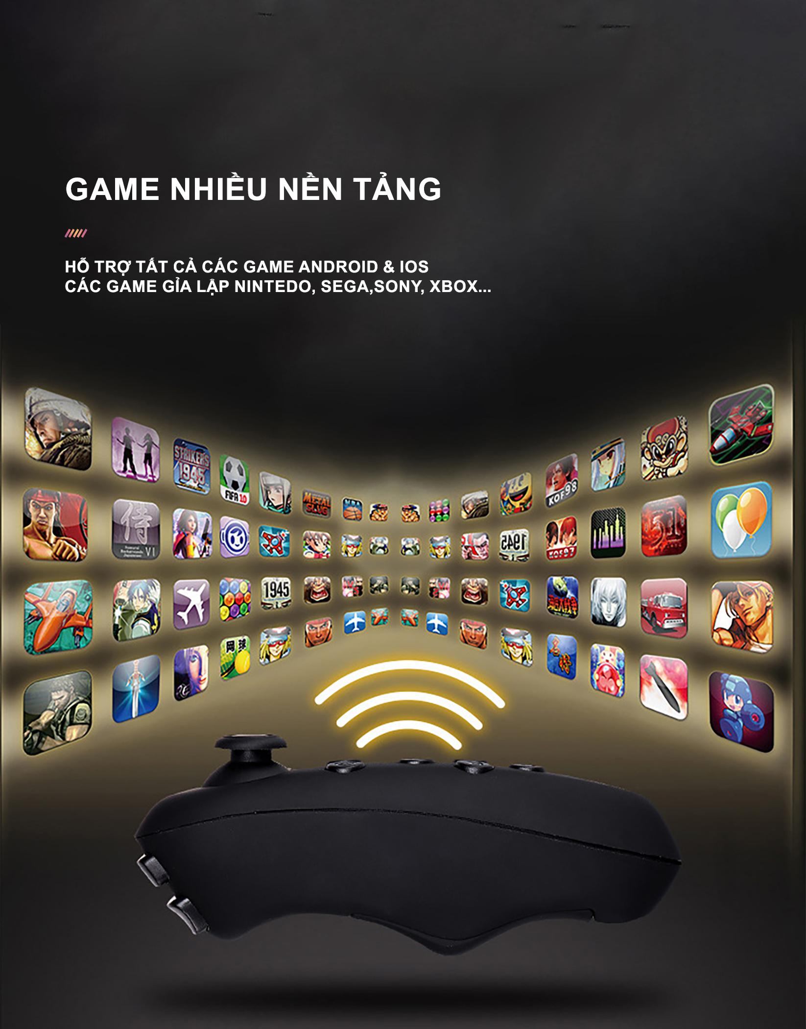 Tay Cầm Game  VR Park Y1 - Bluetooth, Wireless - Hỗ Trợ Chơi Game VR 3D, Selfie, Xem Phim, Xem Ebook