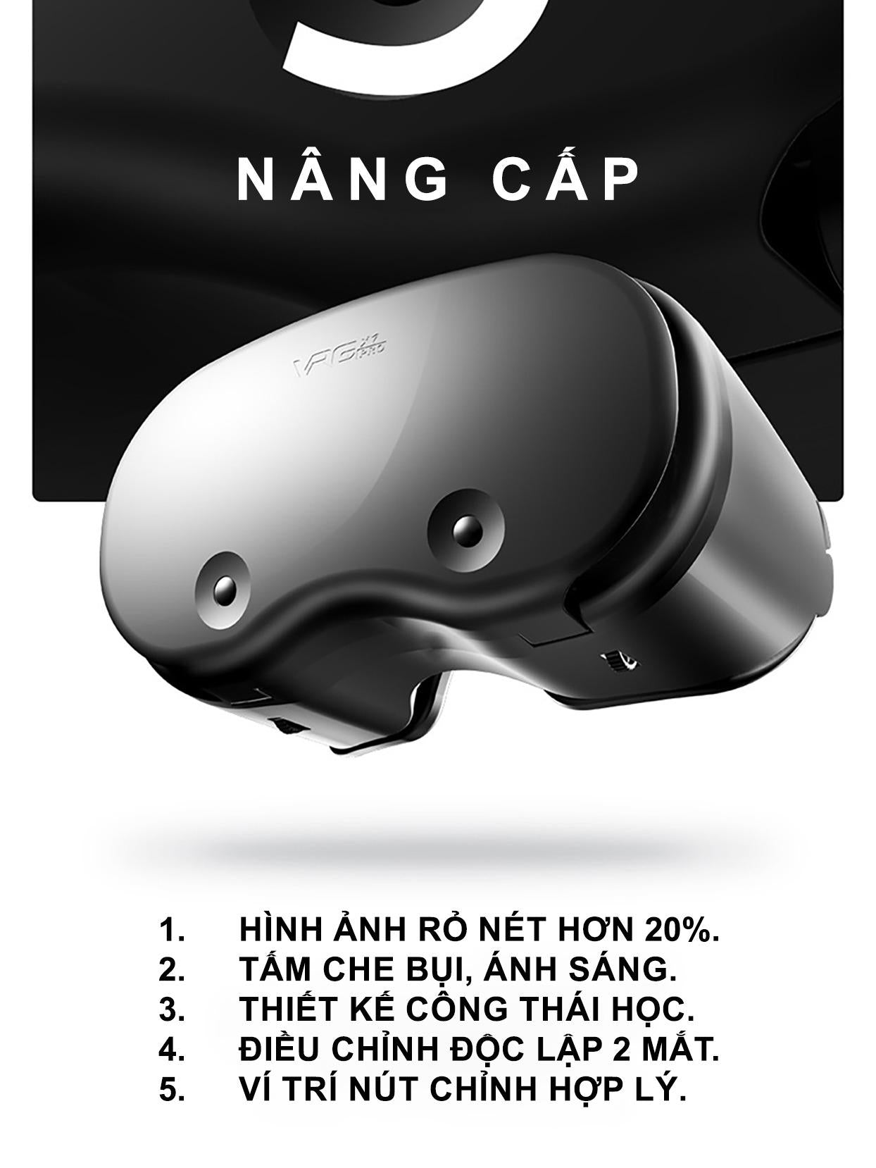 Kính Thực Tế Ảo | VRG PRO X7 | Thấu Kính Blueray | Phim VR 360, Game VR 360 | Xem Phim, Chơi Game 3D Chơi Điện Tử