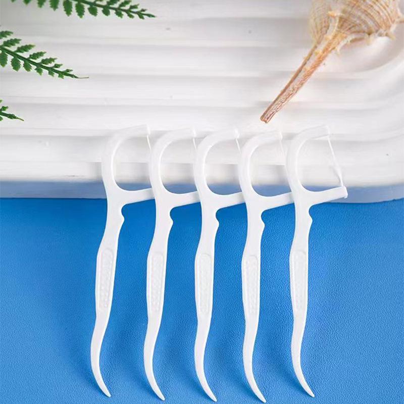 Tăm Chỉ Nha Khoa | Hộp 50 Cái, Nhưa PP Thực Phẩm | Sợi Chỉ Siêu Mõng, Không Làm Nở Rộng Kẻ Răng