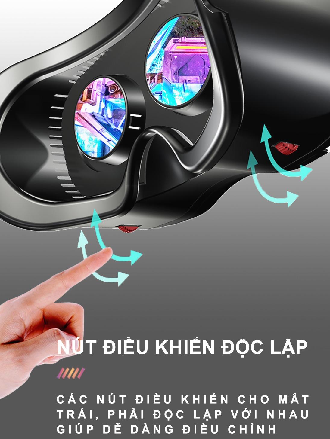 Kính Thực Tế Ảo - VRG PRO X7s - Chuyên Xem Film 3D, VR, Chơi Game VR Chơi Điện Tử