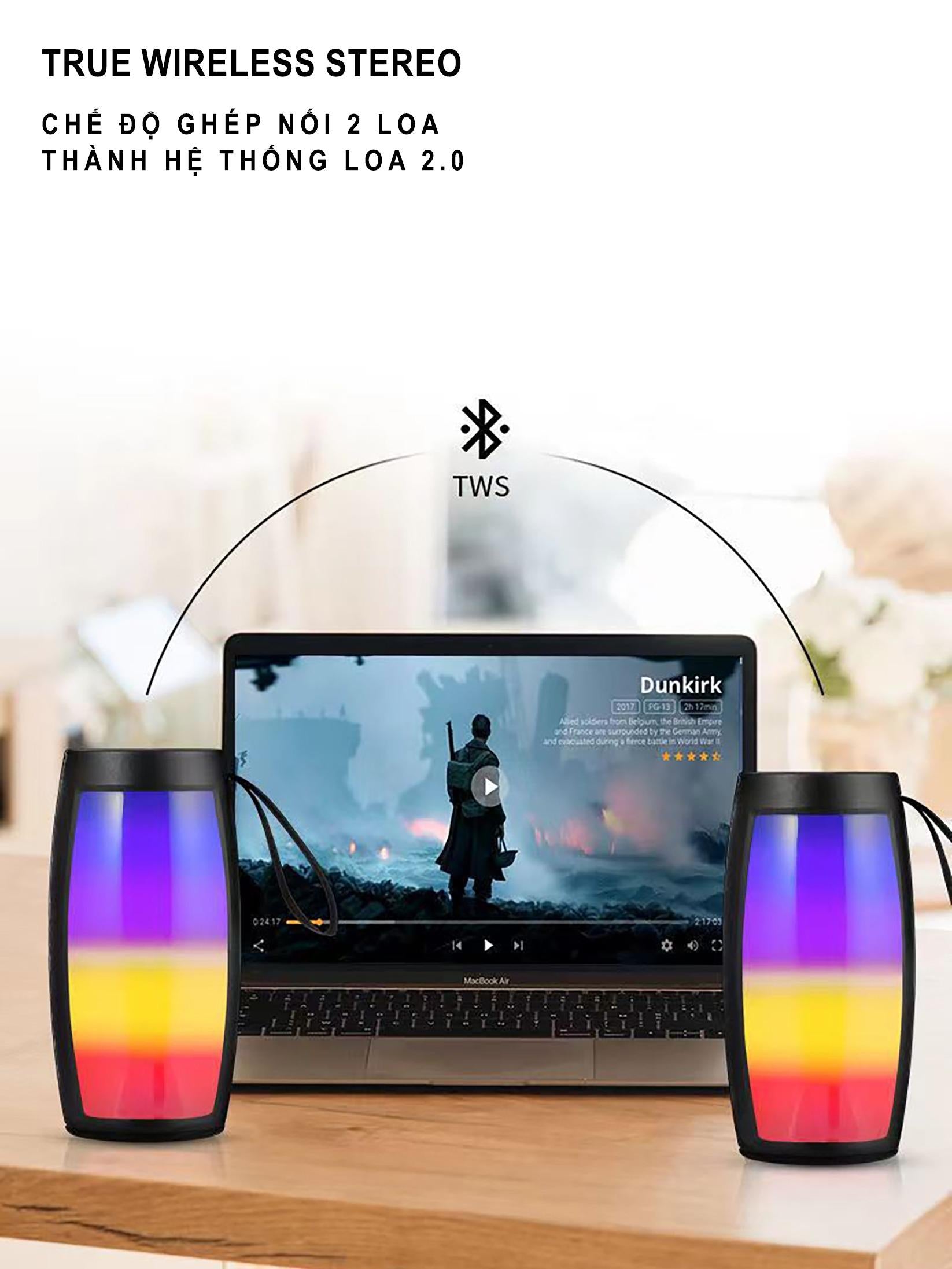 Loa Bluetooth S1202 | Led RGB, Âm Thanh To, Bass Mạnh | Giòng Loa Giá Rẻ, Thê Hệ 2022 Củ Loa Nghe Nhạc