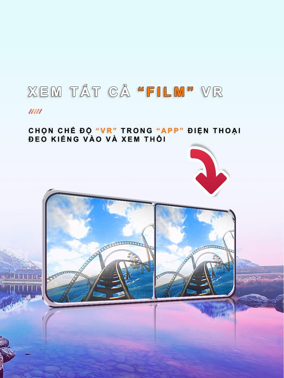 Kính Thực Tế Ảo - VRG PRO - Chuyên Xem Film 3D, VR, Chơi Game VR Chơi Điện Tử
