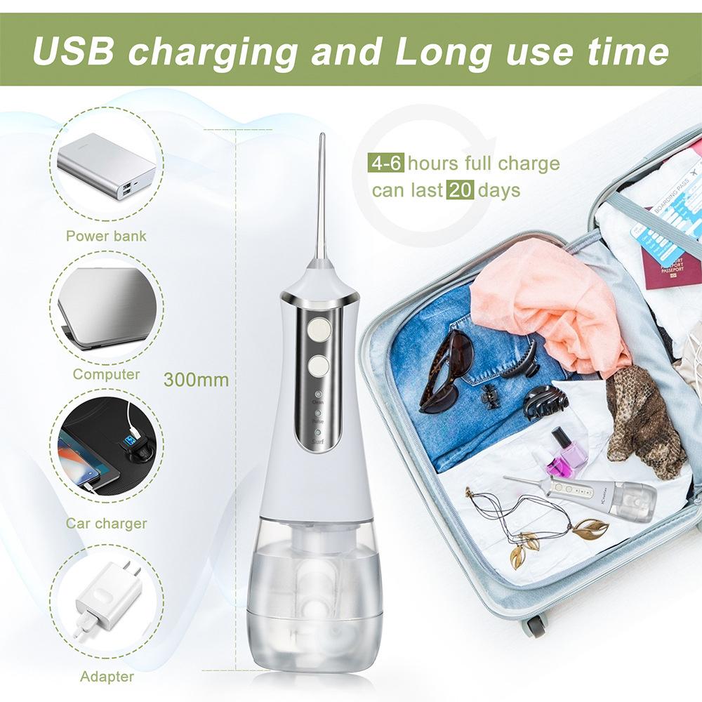 Máy Tăm Nước Cầm Tay L10 - Chống Nước IPX6 - Làm Sạch Sâu Chân Răng