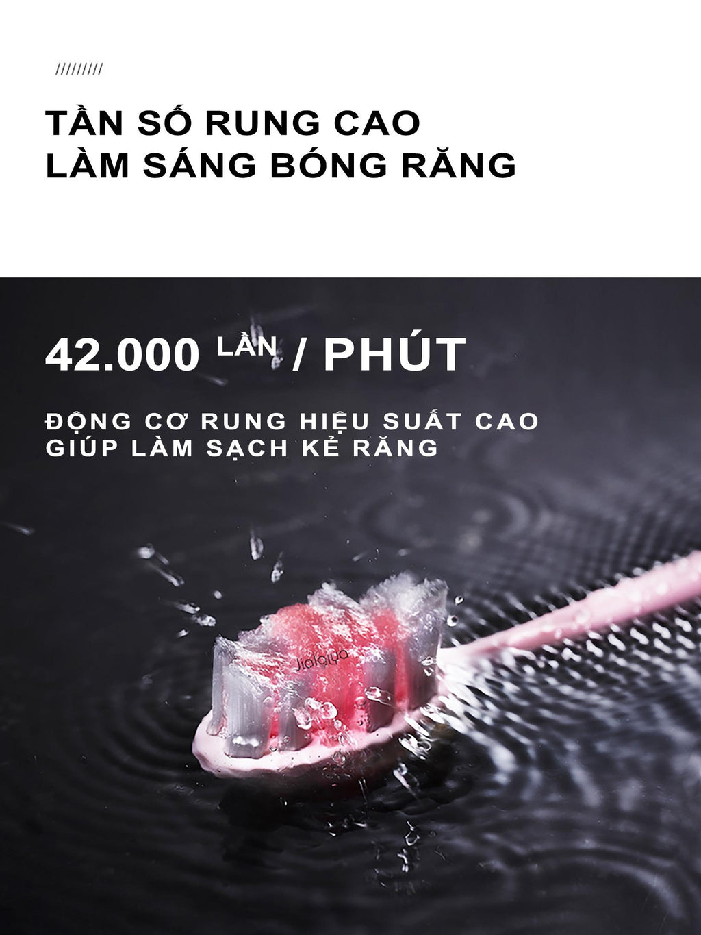 Bàn Chải Răng Điện | A6, Điều Khiển Thông Minh |  5 Chế Độ, Làm Sạch Siêu Âm,  Pin 30 Ngày